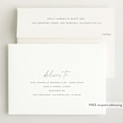 "certified cute" - Birth Announcements in Snow by Sara Hicks Malone - FREE Recipient Addressing