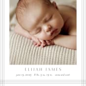 "Soft plaid" - Birth Announcements in Cement by Stacey Meacham - Detail