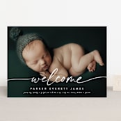 "Little Welcome" - Birth Announcements in Cloud by Susan Asbill - Front