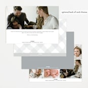 "Little Welcome" - Birth Announcements in Cloud by Susan Asbill - Back of Card Options