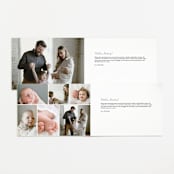 "Little Welcome" - Birth Announcements in Cloud by Susan Asbill - Interior Options
