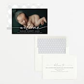 "Little Welcome" - Birth Announcements in Cloud by Susan Asbill - Assembled