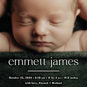 "Details" - Birth Announcements in Cloud by Susan Asbill - Detail