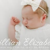 "Georgette" - Birth Announcements in Cotton by Megan Davis - Detail