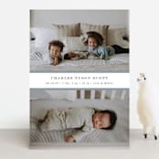 "stripe classic" - Birth Announcements in Sky by Sara Hicks Malone - Front