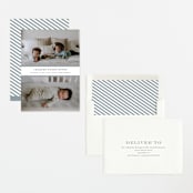 "stripe classic" - Birth Announcements in Sky by Sara Hicks Malone - Assembled