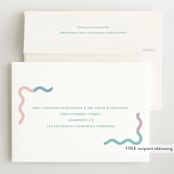 "Wavy Pastel Frame" - Birth Announcements in Cream by Baumbirdy - FREE Recipient Addressing