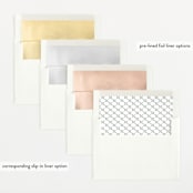"Understated" - Birth Announcements in Lily by Sara Hicks Malone - Envelope Liner Options