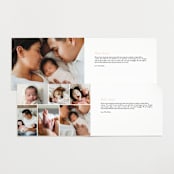 "Signature Babe" - Birth Announcements in Peach by Jessica Williams - Interior Options