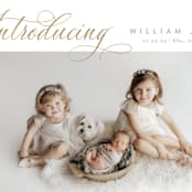 "Inspired Introduction" - Birth Announcements in Wheat by Carolyn MacLaren - Detail