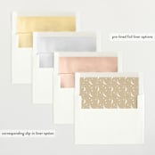 "Inspired Introduction" - Birth Announcements in Wheat by Carolyn MacLaren - Envelope Liner Options