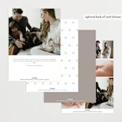 "Georgette" - Birth Announcements in Cotton by Megan Davis - Back of Card Options