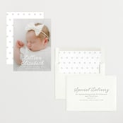 "Georgette" - Birth Announcements in Cotton by Megan Davis - Assembled