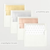 "Georgette" - Birth Announcements in Cotton by Megan Davis - Envelope Liner Options
