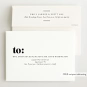 "Bold Name Frame" - Birth Announcements in Ash by Alethea and Ruth - FREE Recipient Addressing