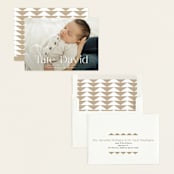 "Stacked Name" - Birth Announcements in Cloud by Alethea and Ruth - Assembled