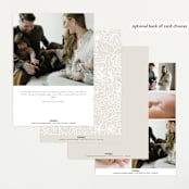 "Sweeping Name" - Birth Announcements in Cloud by Alethea and Ruth - Back of Card Options