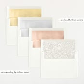 "Sweeping Name" - Birth Announcements in Cloud by Alethea and Ruth - Envelope Liner Options