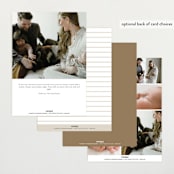 "Modern Grid" - Birth Announcements in Sand by Alexandra Cohn - Back of Card Options