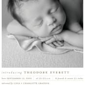 "Modern Grid" - Birth Announcements in Sand by Alexandra Cohn - Detail