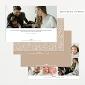 "Bold Introduction" - Birth Announcements in Natural by Ana Sharpe - Back of Card Options