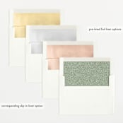 "Bold Introduction" - Birth Announcements in Natural by Ana Sharpe - Envelope Liner Options