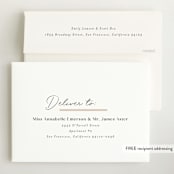 "Siblings" - Birth Announcements in Bamboo by Corinne Malesic - FREE Recipient Addressing