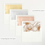 "Siblings" - Birth Announcements in Bamboo by Corinne Malesic - Envelope Liner Options