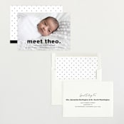 "Simple Statement" - Birth Announcements in Onyx by Erica Krystek - Assembled