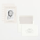 "Classical" - Birth Announcements in Cream by Hooray Creative - Assembled