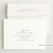 "Classical" - Birth Announcements in Cream by Hooray Creative - FREE Recipient Addressing