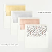 "Wildflower" - Birth Announcements in Eggshell by Itsy Belle Studio - Envelope Liner Options