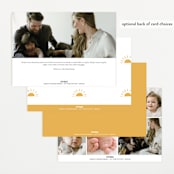"Fun Hello" - Birth Announcements in Cloud by Jackie Crawford - Back of Card Options