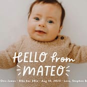 "Fun Hello" - Birth Announcements in Cloud by Jackie Crawford - Detail