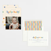 "Hello Sweet baby" - Birth Announcements in Bluebird by Jessica Corliss - Assembled