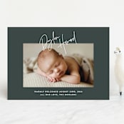 "headline" - Birth Announcements in Hunter by JoAnn Jinks - Front
