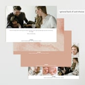 "Boho Bouquet" - Birth Announcements in Rose by Joanna Griffin - Back of Card Options