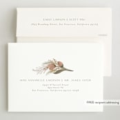 "Boho Bouquet" - Birth Announcements in Rose by Joanna Griffin - FREE Recipient Addressing