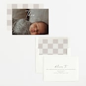 "Complete" - Birth Announcements in Linen by Kasia Labocki - Assembled