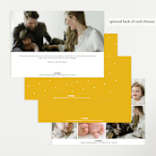 "Blanket" - Birth Announcements in Bee by Lea Delaveris - Back of Card Options