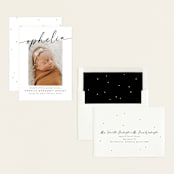 "Signature Name" - Birth Announcements in Coal by Meggy Masters - Assembled