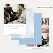 "Bold Arrival" - Birth Announcements in Golden by Ana Sharpe - Back of Card Options