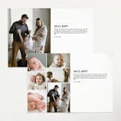 "Pano" - Birth Announcements in Snow by AK Graphics - Interior Options