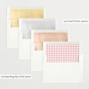 "Classic Bunny" - Birth Announcements in Blush by Megan Davis - Slip-In Envelope Liners