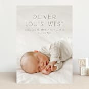 "Our Hearts" - Birth Announcements in Fog by Julia Hall - Front