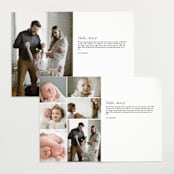 "Our Hearts" - Birth Announcements in Fog by Julia Hall - Interior Options