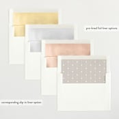 "Our Hearts" - Birth Announcements in Fog by Julia Hall - Envelope Liner Options