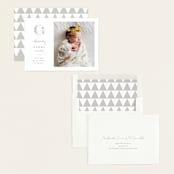 "Initial Love" - Birth Announcements in Gray by Carolyn MacLaren - Assembled