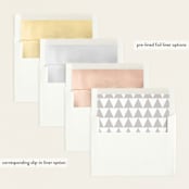 "Initial Love" - Birth Announcements in Gray by Carolyn MacLaren - Slip-In Envelope Liners