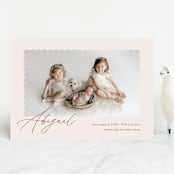 "Dainty" - Birth Announcements in Flower by Pixel and Hank - Front